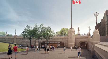 David Johnston lays ceremonial cornerstone at Parliament Hill Welcome Centre