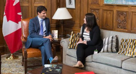 Young women shadow Trudeau, ministers to close ‘dream gap’