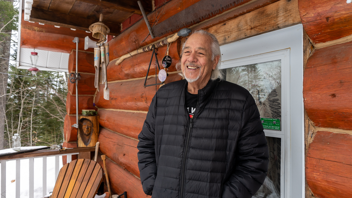 Albert porch smiling