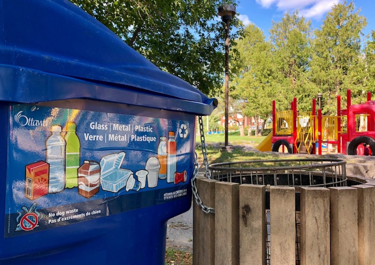 Waste not, want not in blue bins placed in Ottawa parks