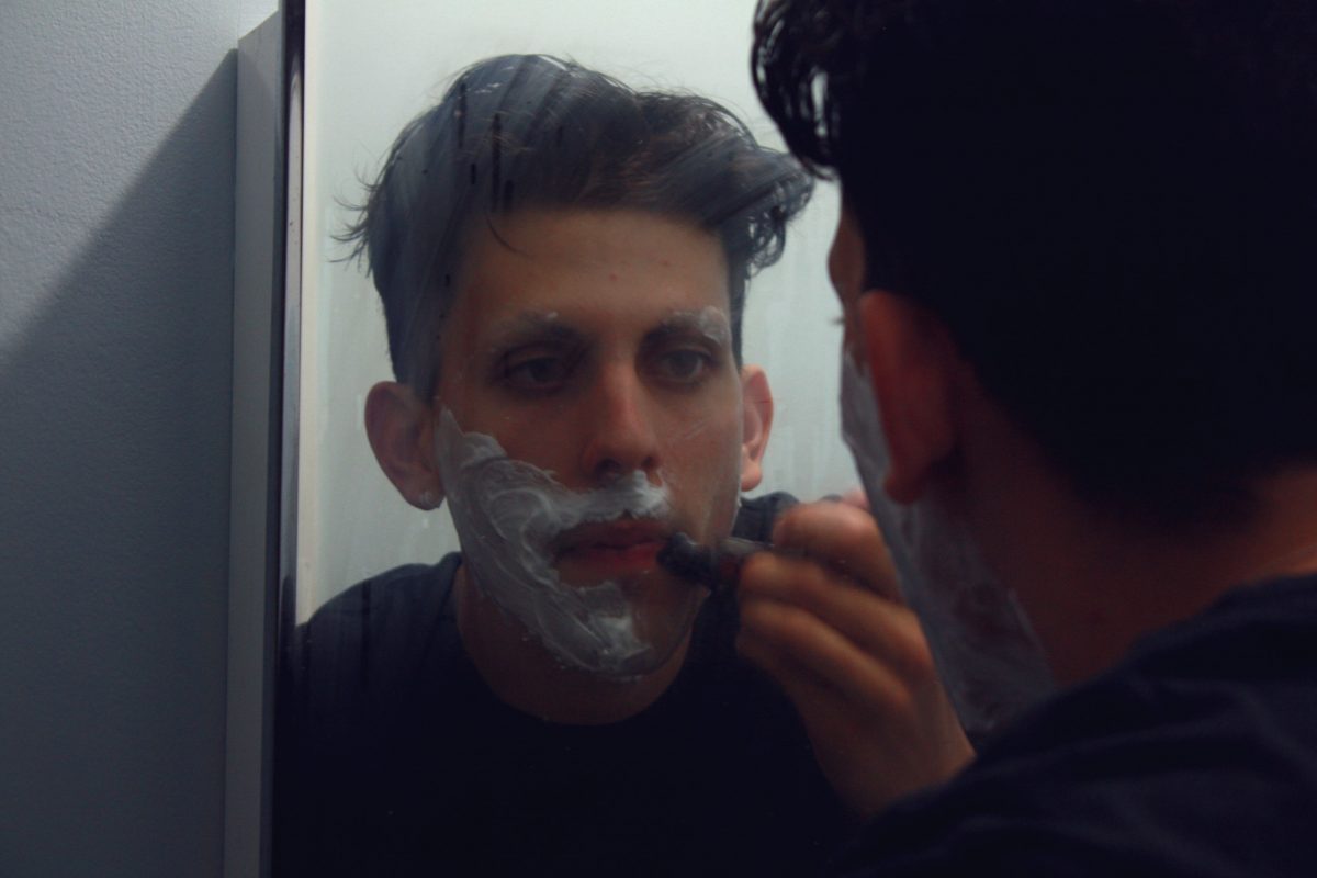 Adrianna Exposée, 19, begins with a shave before a recent hosting gig in downtown Ottawa.
