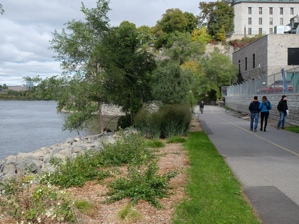 A section of the Ottawa River path