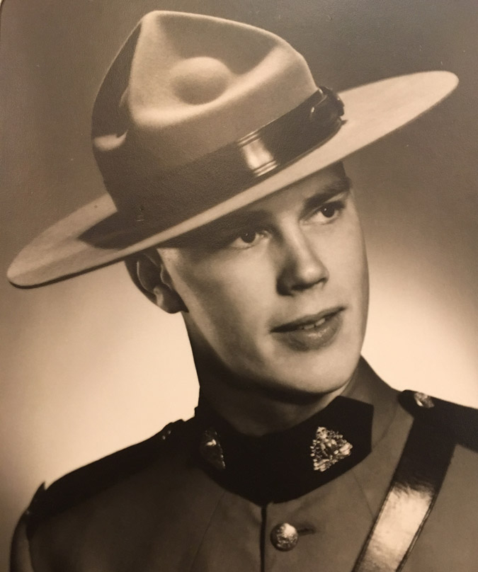 Photo of Dave Van Norman, the great uncle of Elenore Sturko in his RCMP uniform.