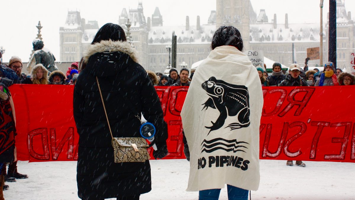 Hundreds march through downtown Ottawa in solidarity with Wet’suwet’en