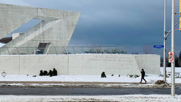 The National Holocaust Monument was defaced on Jan. 28.