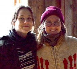 Emily Colley-Divjak and Karin Freeman come to the Just Food barn to prepare their wares for the Sunday market.