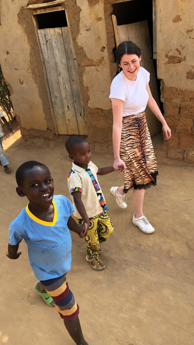 Meeting those who live in the reconciliation village, Bugesera. [Photo © Sarah MacFadyen] 