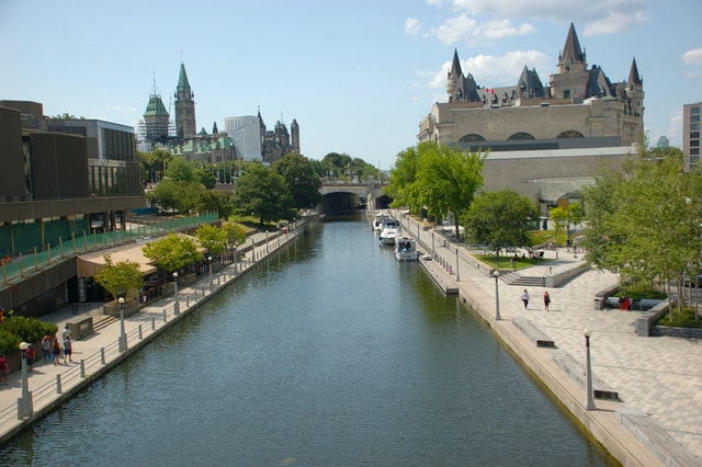 Photo of the Rideau Canal in Ottawa.