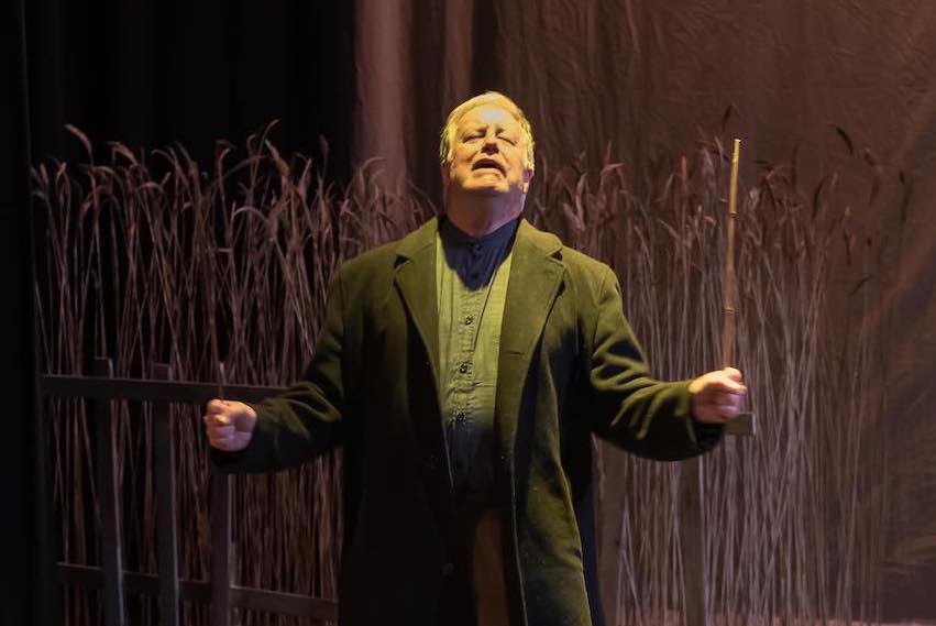 Picture of Tom Charlebois in the production of Dancing at Lughnasa, the final production that was done at The Gladstone Theatre before COVID hit.