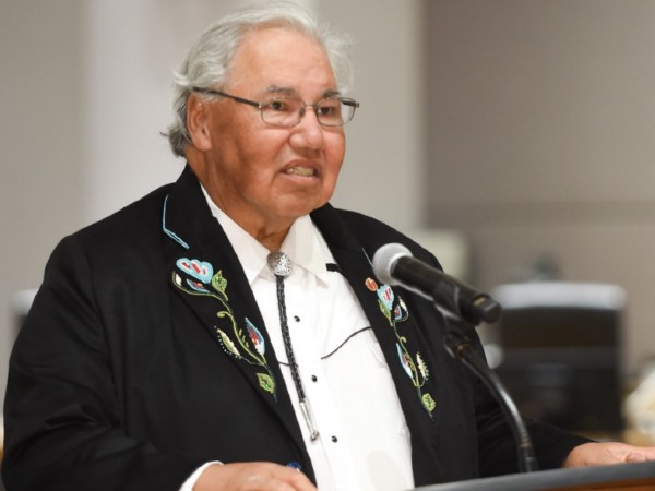 Senator Murray Sinclair speaking at Aboriginal Awareness Day in 2016. [Photo courtesy of City of Ottawa]