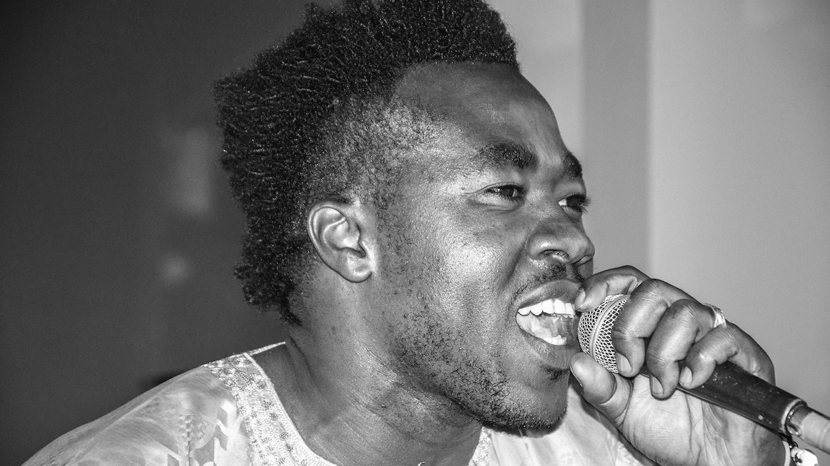 Wise Atangana during a performance