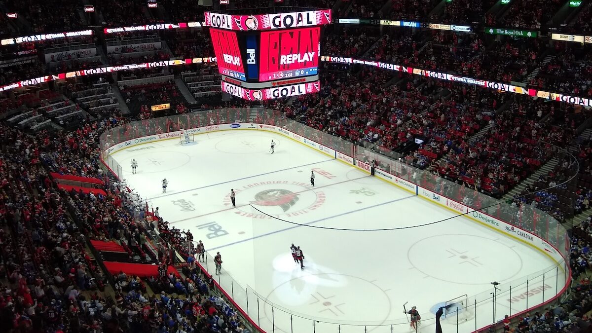 Joyful crowd returns to Canadian Tire Centre for Sens’ home opener against Leafs — and Brady brings bonus