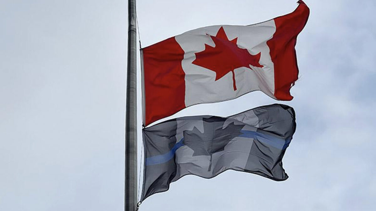 Police association defies critics, vows to keep flying divisive ‘thin blue line’ flag