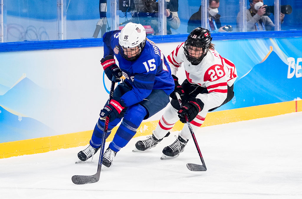 Picture of Emily Clark in action for team Canada