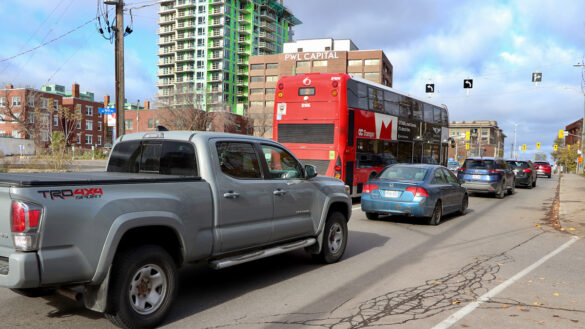 This image helps to show what the traffic looks like on Bronson Avenue.
