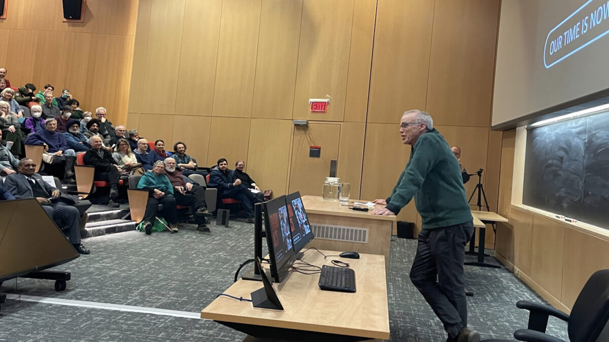 Green icon Bill McKibben urges Baby Boomers to get involved in climate activism in Carleton lecture
