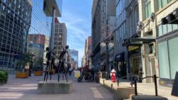 Photo of Sparks Street statue called "Joy."