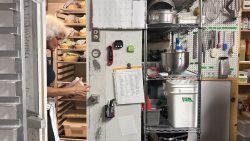 Chef in a commercial kitchen